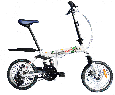 blancmarine bicicleta plegable